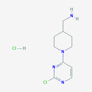 (1-(2-Chloropyrimidin-4-yl)piperidin-4-yl)methanamine hydrochloride