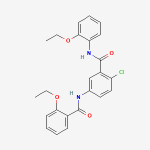 molecular formula C24H23ClN2O4 B1180013 2-chloro-5-[(2-ethoxybenzoyl)amino]-N-(2-ethoxyphenyl)benzamide 
