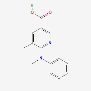 5-Methyl-6-(methyl(phenyl)amino)nicotinic acid