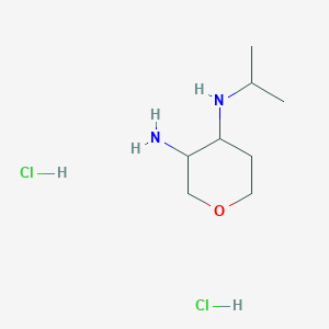 molecular formula C8H20Cl2N2O B11800233 N4-Isopropyltetrahydro-2H-pyran-3,4-diamine dihydrochloride 