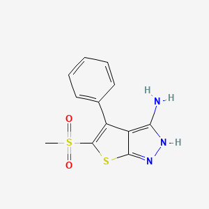 5-(Methylsulfonyl)-4-phenyl-1H-thieno[2,3-c]pyrazol-3-amine