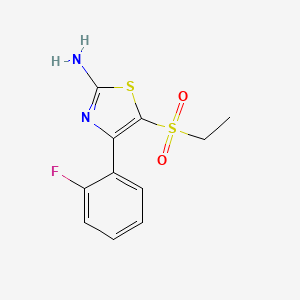 5-(Ethylsulfonyl)-4-(2-fluorophenyl)thiazol-2-amine