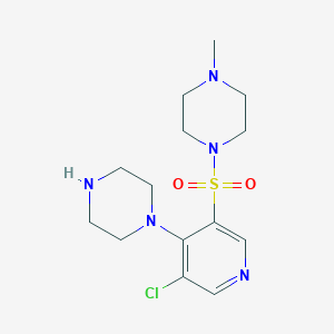 1-((5-Chloro-4-(piperazin-1-yl)pyridin-3-yl)sulfonyl)-4-methylpiperazine