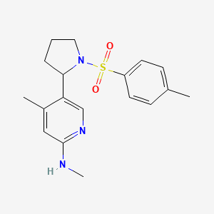 N,4-Dimethyl-5-(1-tosylpyrrolidin-2-yl)pyridin-2-amine