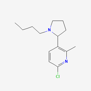 3-(1-Butylpyrrolidin-2-yl)-6-chloro-2-methylpyridine