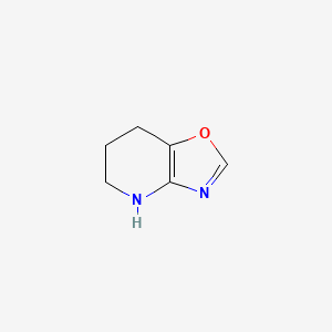 molecular formula C6H8N2O B11800374 4,5,6,7-Tetrahydrooxazolo[4,5-b]pyridine 