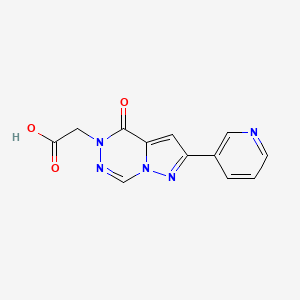 2-(Oxo-8-(pyridin-3-yl)pyrazolo[1,5-d][1,2,4]triazin-1-yl)acetic acid