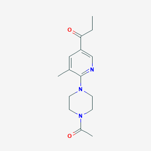 1-(6-(4-Acetylpiperazin-1-yl)-5-methylpyridin-3-yl)propan-1-one