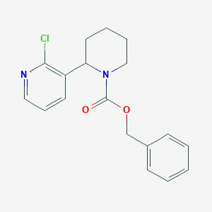 Benzyl 2-(2-chloropyridin-3-yl)piperidine-1-carboxylate