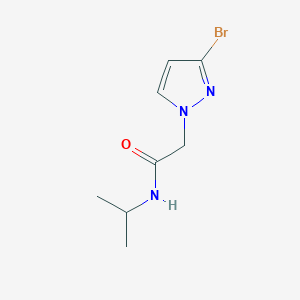 molecular formula C8H12BrN3O B11800504 2-(3-Bromo-1H-pyrazol-1-yl)-N-isopropylacetamide 