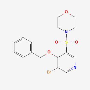 4-((4-(Benzyloxy)-5-bromopyridin-3-yl)sulfonyl)morpholine