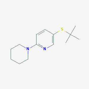 5-(tert-Butylthio)-2-(piperidin-1-yl)pyridine