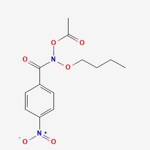 N-Acetoxy-N-butoxy-4-nitrobenzamide