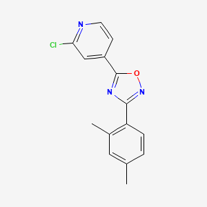 5-(2-Chloropyridin-4-yl)-3-(2,4-dimethylphenyl)-1,2,4-oxadiazole