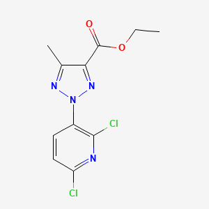 molecular formula C11H10Cl2N4O2 B11800600 Ethyl 2-(2,6-dichloropyridin-3-yl)-5-methyl-2H-1,2,3-triazole-4-carboxylate 