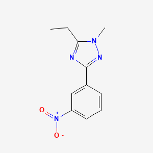 5-Ethyl-1-methyl-3-(3-nitrophenyl)-1H-1,2,4-triazole