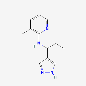 N-(1-(1H-Pyrazol-4-yl)propyl)-3-methylpyridin-2-amine