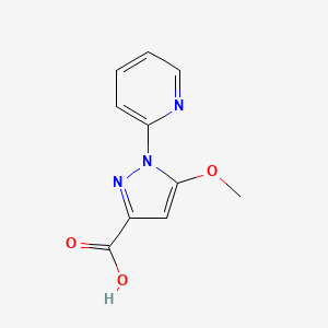 5-Methoxy-1-(pyridin-2-yl)-1H-pyrazole-3-carboxylic acid