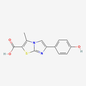 6-(4-Hydroxyphenyl)-3-methylimidazo[2,1-b]thiazole-2-carboxylic acid