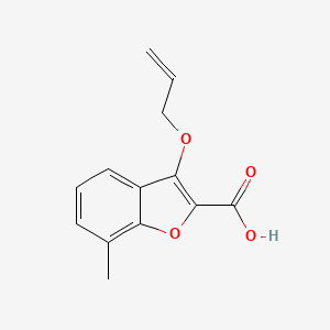 molecular formula C13H12O4 B11800701 3-(Allyloxy)-7-methylbenzofuran-2-carboxylicacid 