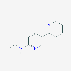 molecular formula C12H17N3 B11800726 N-Ethyl-3,4,5,6-tetrahydro-[2,3'-bipyridin]-6'-amine 