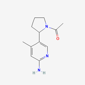 1-(2-(6-Amino-4-methylpyridin-3-yl)pyrrolidin-1-yl)ethanone