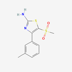 5-(Methylsulfonyl)-4-(m-tolyl)thiazol-2-amine