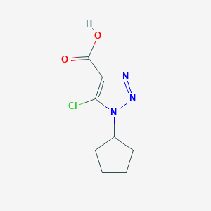 5-Chloro-1-cyclopentyl-1H-1,2,3-triazole-4-carboxylic acid