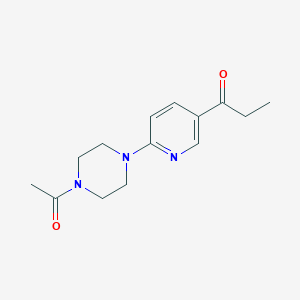 1-(6-(4-Acetylpiperazin-1-yl)pyridin-3-yl)propan-1-one