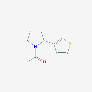 1-(2-(Thiophen-3-yl)pyrrolidin-1-yl)ethanone