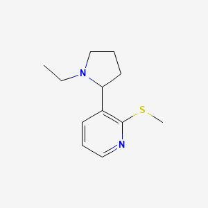 3-(1-Ethylpyrrolidin-2-yl)-2-(methylthio)pyridine