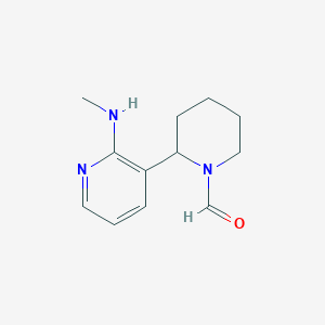 2-(2-(Methylamino)pyridin-3-yl)piperidine-1-carbaldehyde