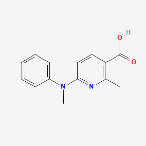 molecular formula C14H14N2O2 B11800867 2-Methyl-6-(methyl(phenyl)amino)nicotinic acid 