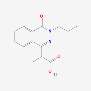 2-(4-Oxo-3-propyl-3,4-dihydrophthalazin-1-yl)propanoic acid