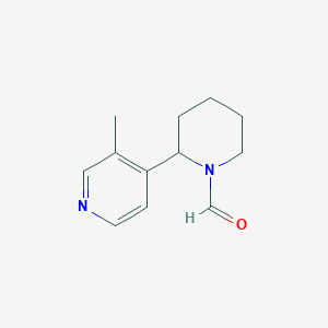 2-(3-Methylpyridin-4-yl)piperidine-1-carbaldehyde