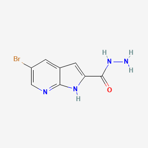 5-bromo-1H-pyrrolo[2,3-b]pyridine-2-carbohydrazide