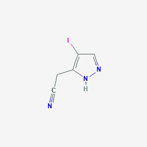 2-(4-Iodo-1H-pyrazol-3-yl)acetonitrile