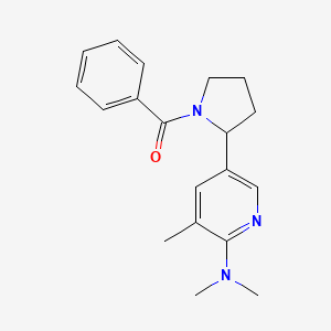 (2-(6-(Dimethylamino)-5-methylpyridin-3-yl)pyrrolidin-1-yl)(phenyl)methanone