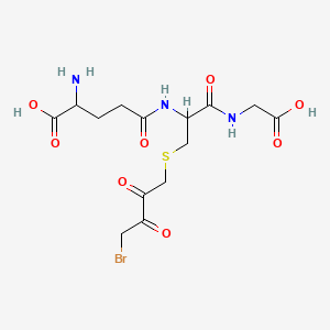 molecular formula C8H11NO2 B1180097 2-Amino-5-[[3-(4-bromo-2,3-dioxobutyl)sulfanyl-1-(carboxymethylamino)-1-oxopropan-2-yl]amino]-5-oxopentanoic acid CAS No. 136954-46-6