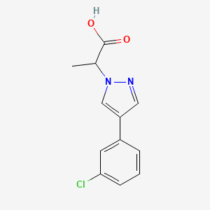 2-(4-(3-Chlorophenyl)-1H-pyrazol-1-yl)propanoic acid