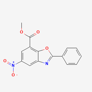 Methyl 5-nitro-2-phenylbenzo[d]oxazole-7-carboxylate