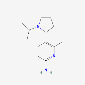 5-(1-Isopropylpyrrolidin-2-yl)-6-methylpyridin-2-amine