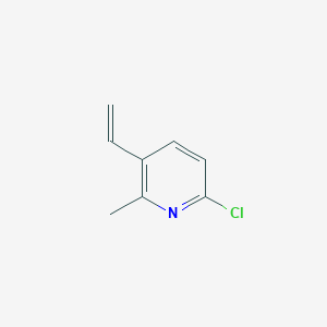 molecular formula C8H8ClN B11801119 6-Chloro-2-methyl-3-vinylpyridine 