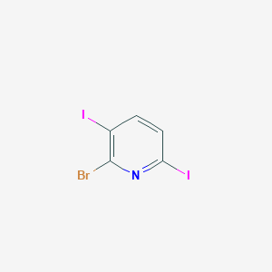 2-Bromo-3,6-diiodopyridine