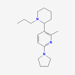 2-Methyl-3-(1-propylpiperidin-2-yl)-6-(pyrrolidin-1-yl)pyridine