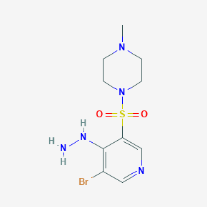 1-((5-Bromo-4-hydrazinylpyridin-3-yl)sulfonyl)-4-methylpiperazine