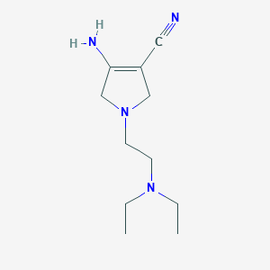 4-Amino-1-(2-(diethylamino)ethyl)-2,5-dihydro-1H-pyrrole-3-carbonitrile