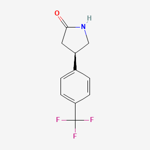 (4R)-4-[4-(trifluoromethyl)phenyl]pyrrolidin-2-one