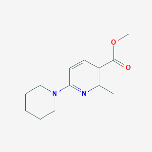 Methyl 2-methyl-6-(piperidin-1-yl)nicotinate