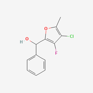 (4-Chloro-3-fluoro-5-methylfuran-2-yl)(phenyl)methanol